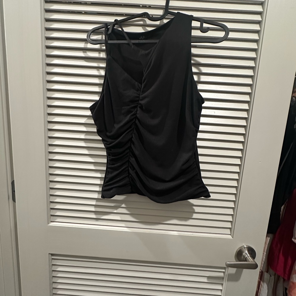 Elegant Black Sleeveless Top